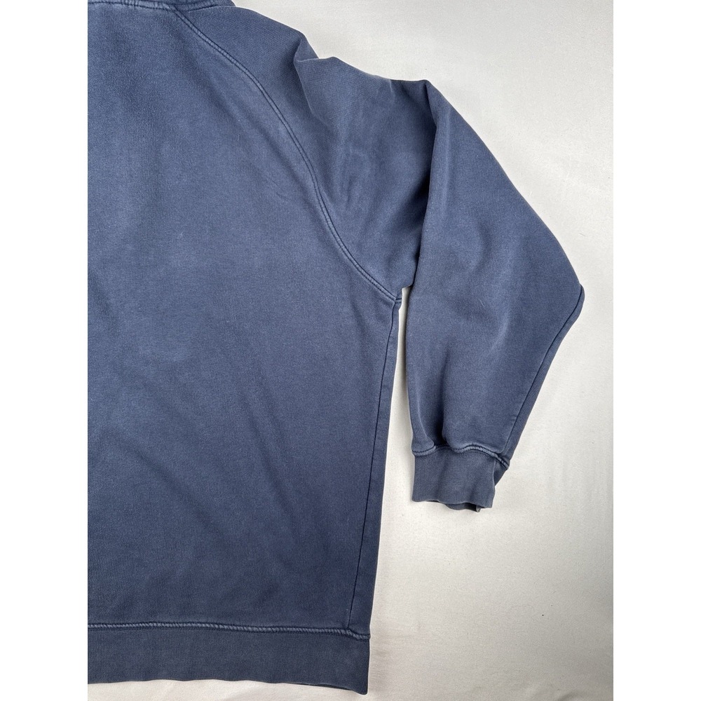 Vintage Y2K Nike Hoodie Center Spell Out Navy Pullover Silver Tag XL - Picture 12 of 15